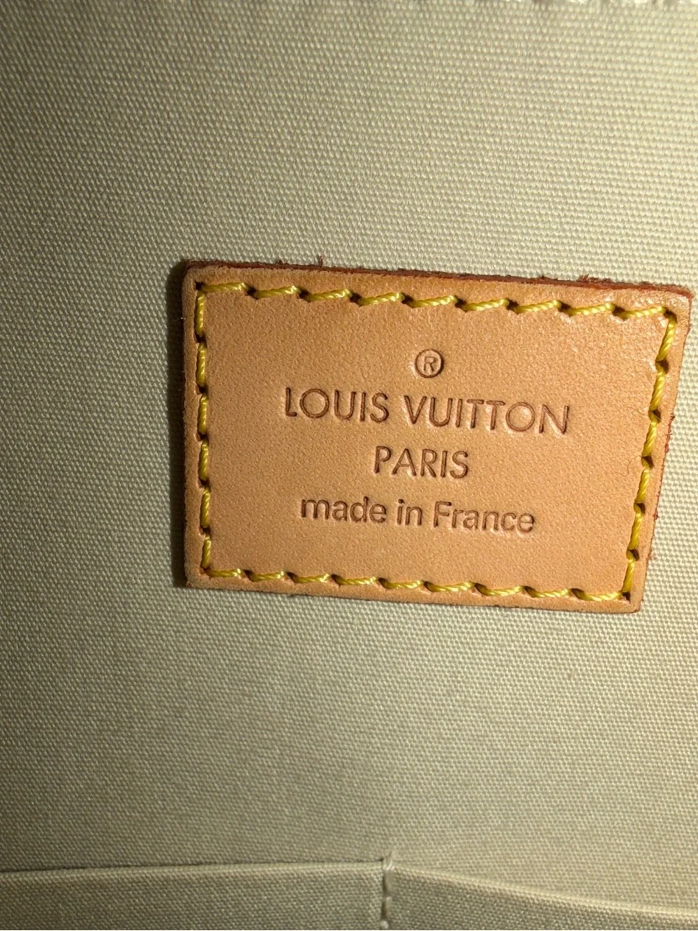 Louis Vuitton Vernis Alma PM, Yellow